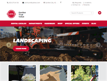 Tablet Screenshot of gardentruevalue.com